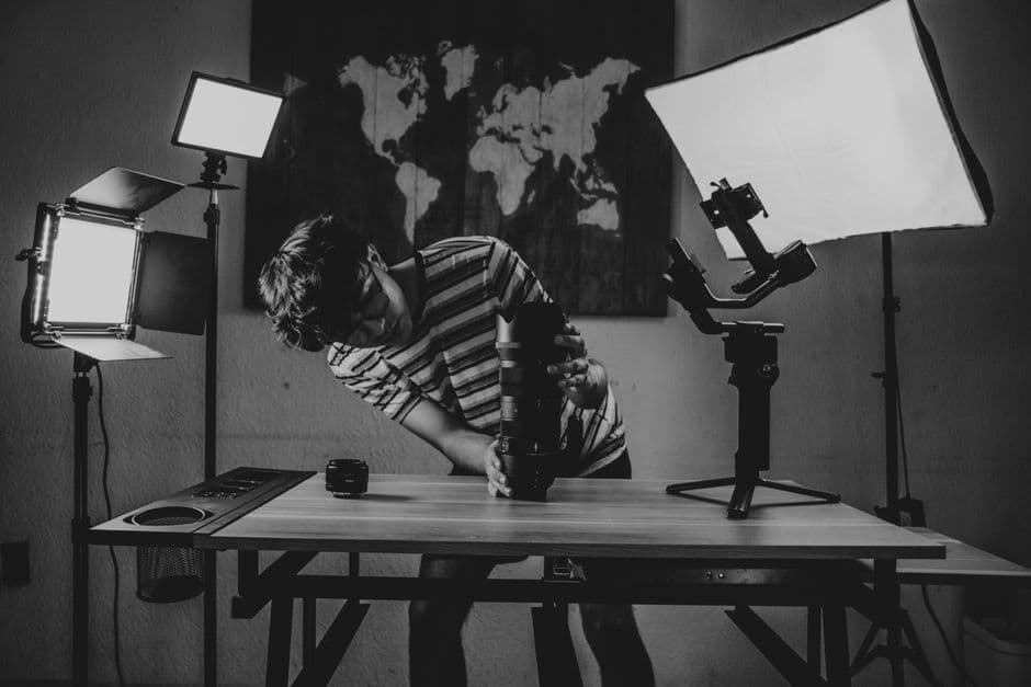 The Film Photographer of San Francisco shooting on film in the studio