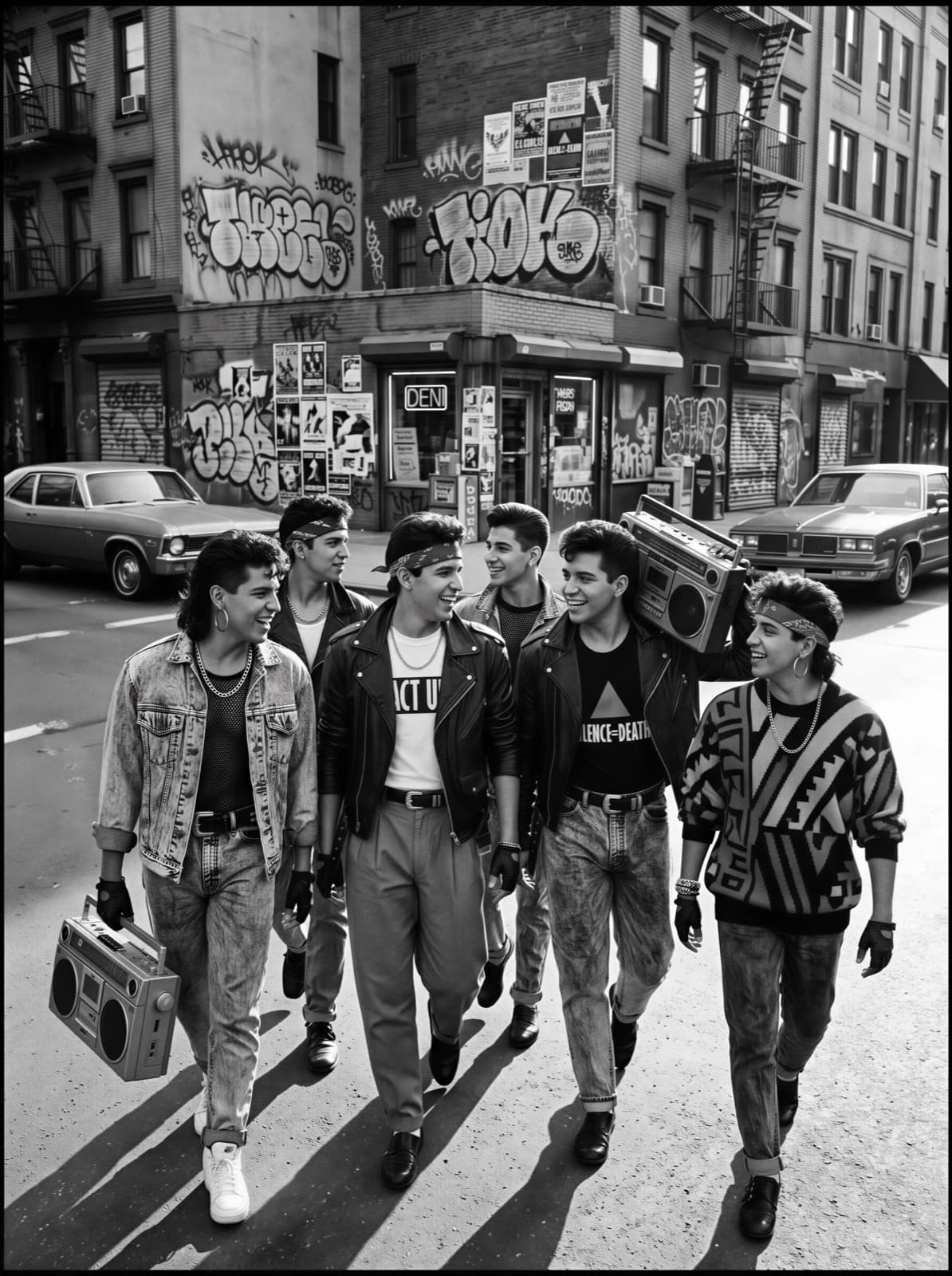 Vintage-styled group portrait, San Francisco